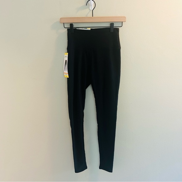 Orvis Midweight High Rise Fleece Lined Legging Womens Size Small Black Leggings - Picture 2 of 11